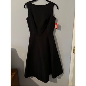 Isaac Mizrahi Black Sleeveless Fit-and-Flare Dress
